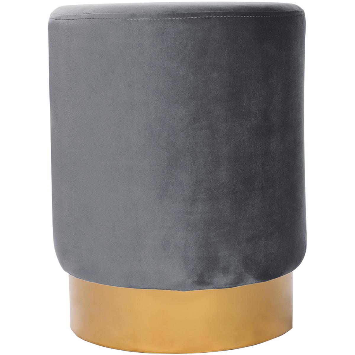 Small Velvet Ottoman - Green – image 21