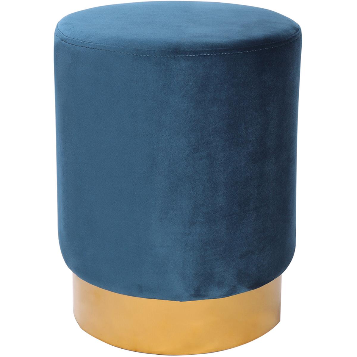 Small Velvet Ottoman - Green – image 24