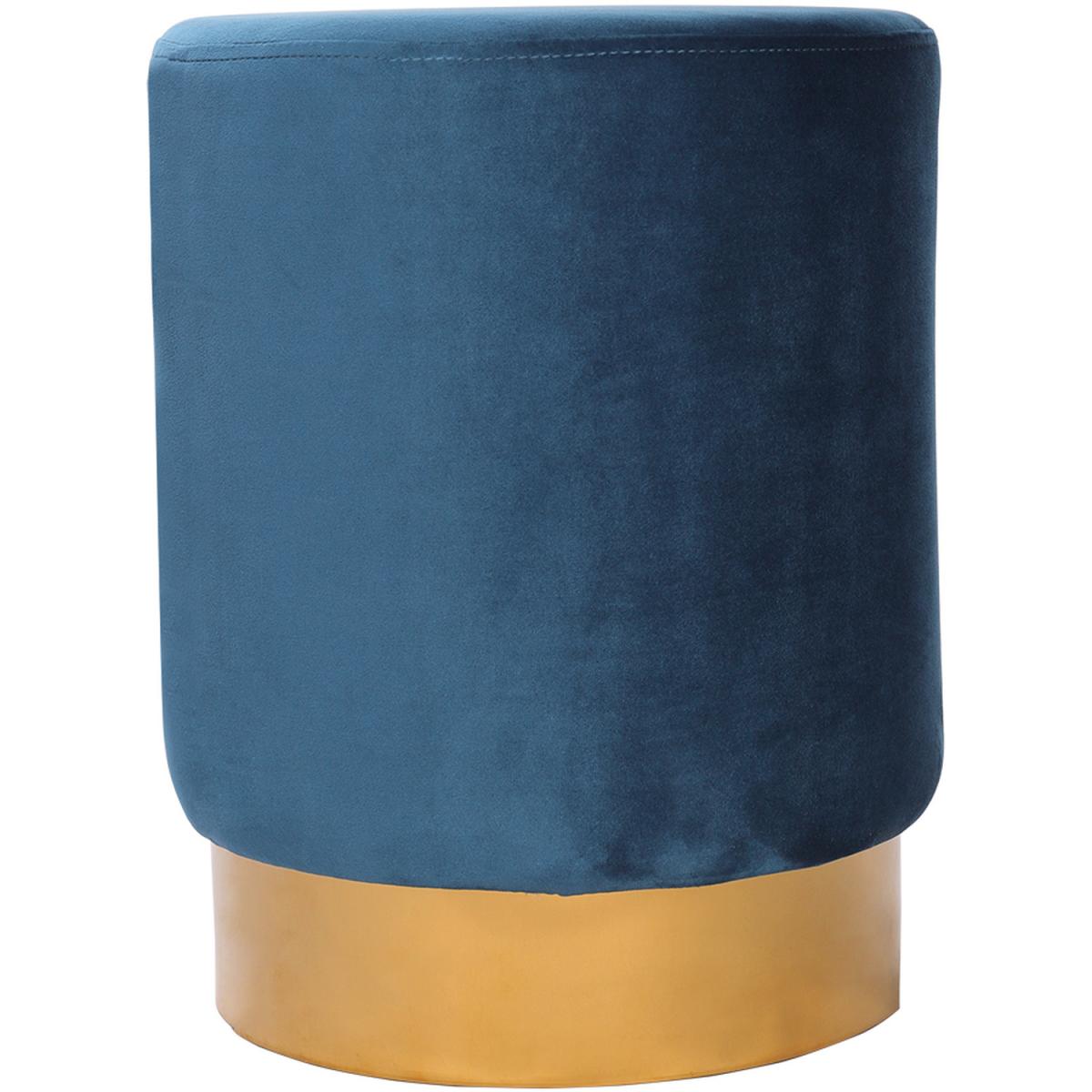 Small Velvet Ottoman - Green – image 25