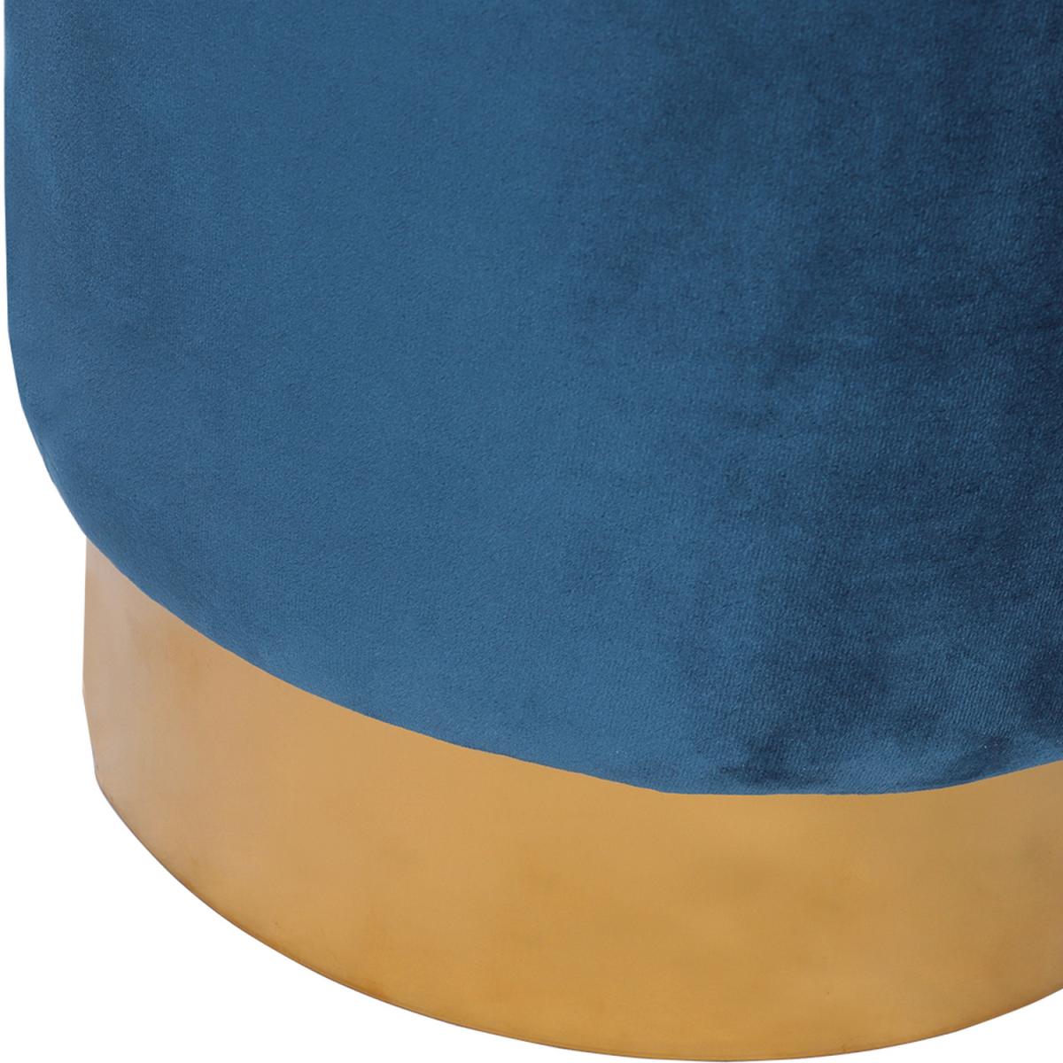 Small Velvet Ottoman - Green – image 26