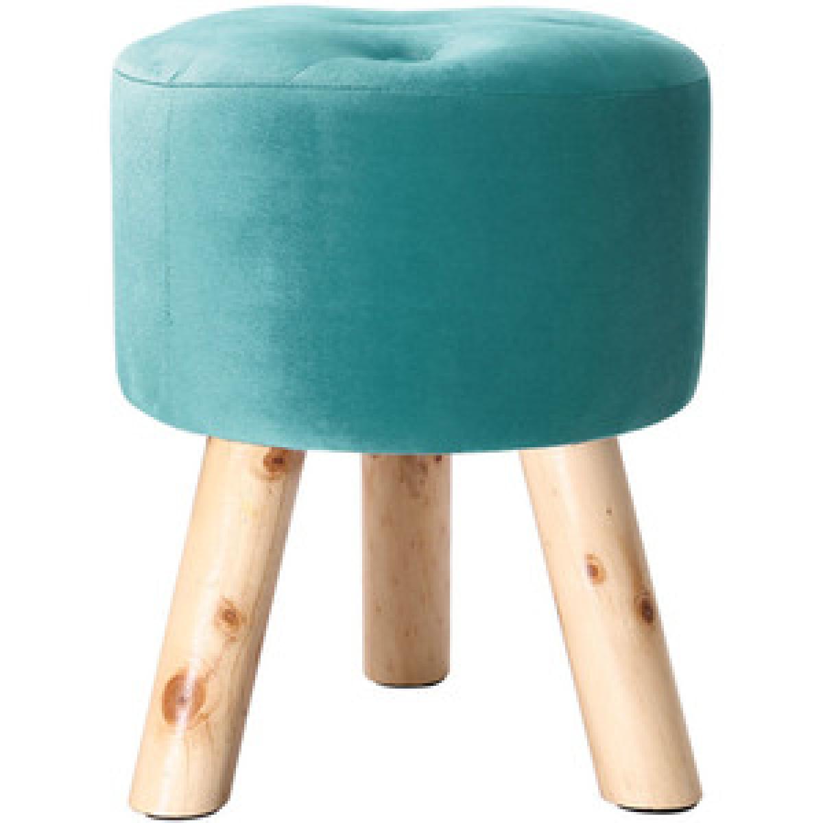 Padded Soft Round footstool - Grey – image 9