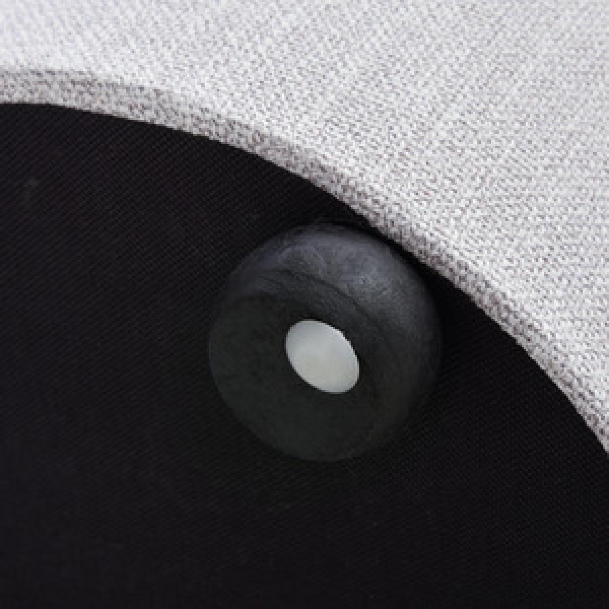 Elegant Linen Storage Ottoman - Cream White – image 16