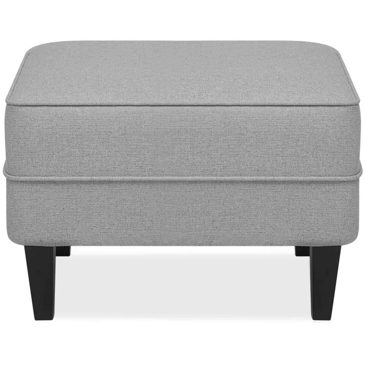 Super Soft Big Squared Footstool - Grey – image 4