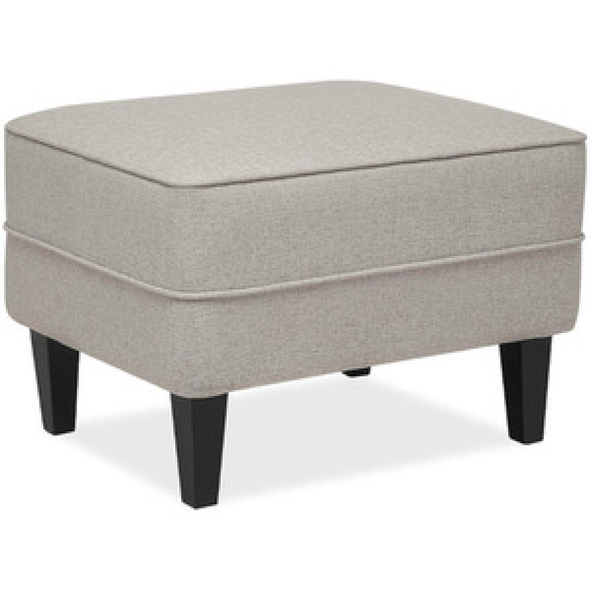Super Soft Big Squared Footstool - Grey – image 7