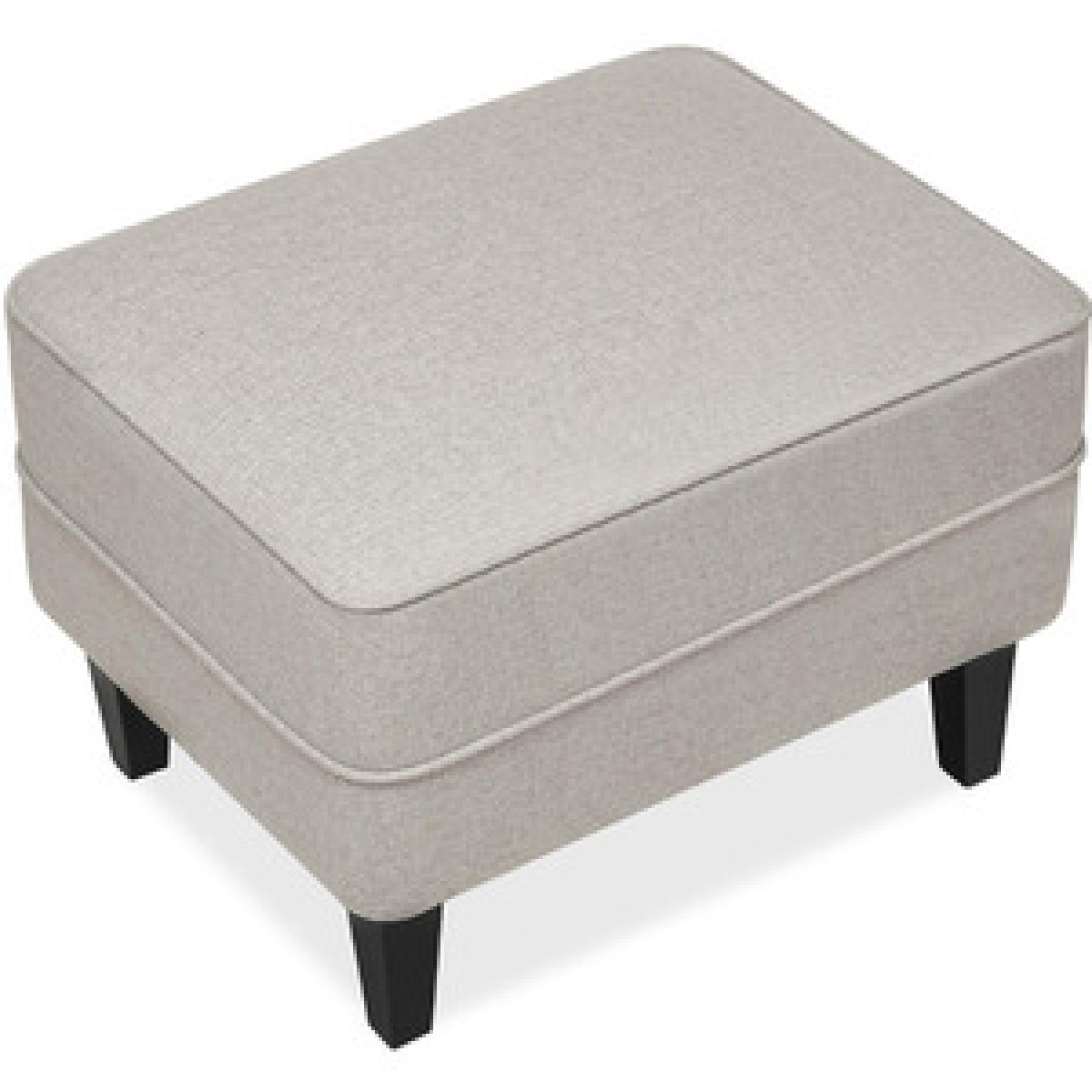 Super Soft Big Squared Footstool - Grey – image 10