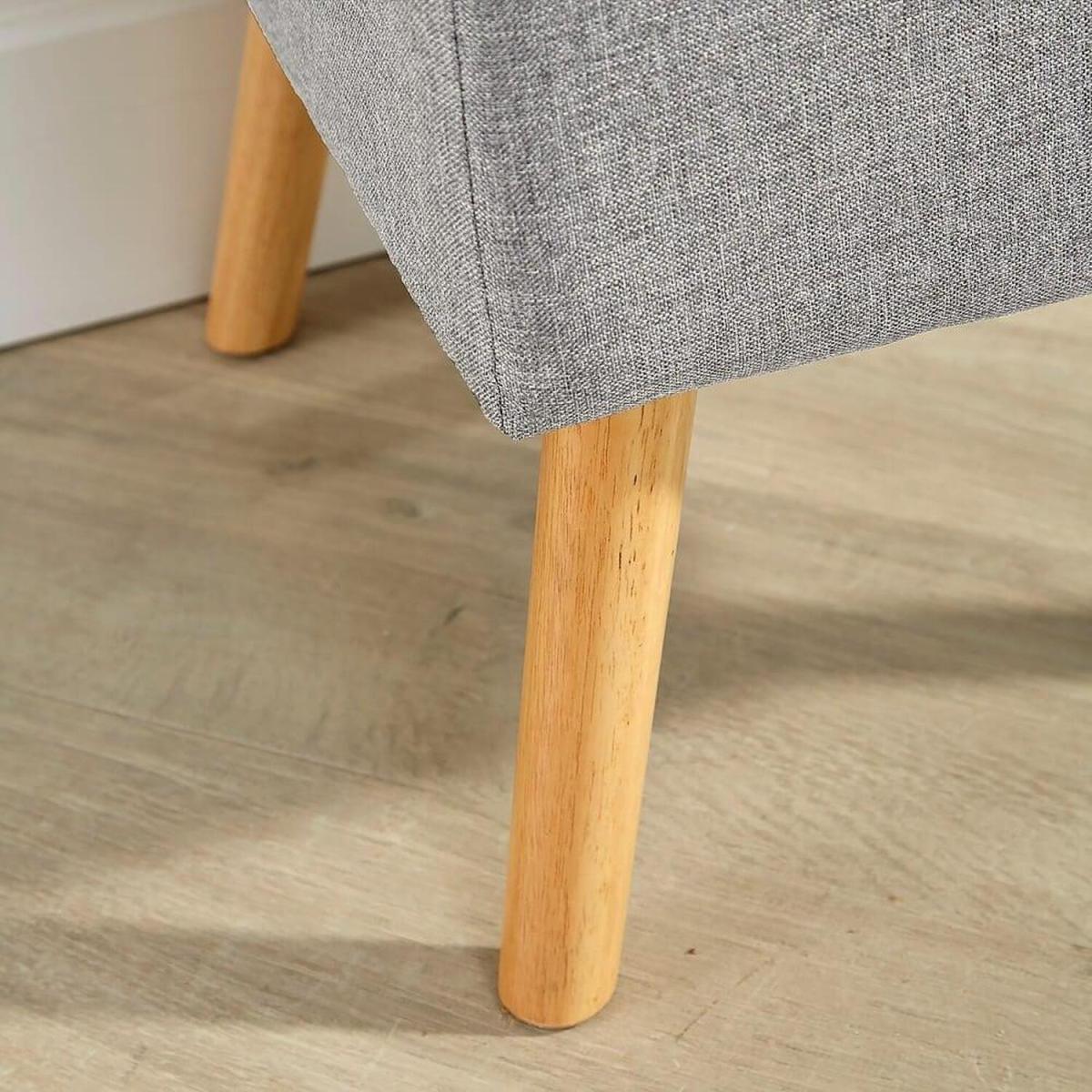 George Small Ottoman Storage Footstool - Light Grey – image 3