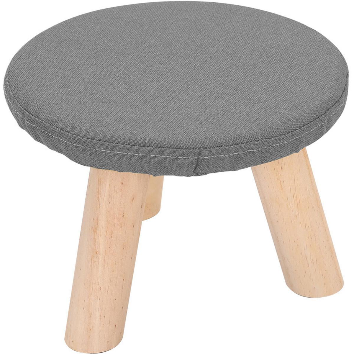 Round Foot Rest Stool - Beige – image 11