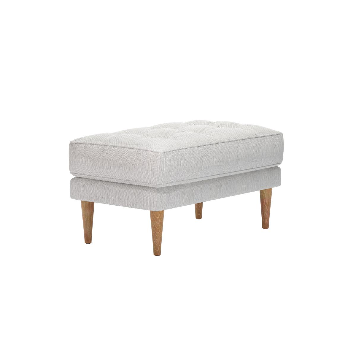 Mabel Medium Rectangular Footstool in Frost Highland Tweed - sofa.com – image 2