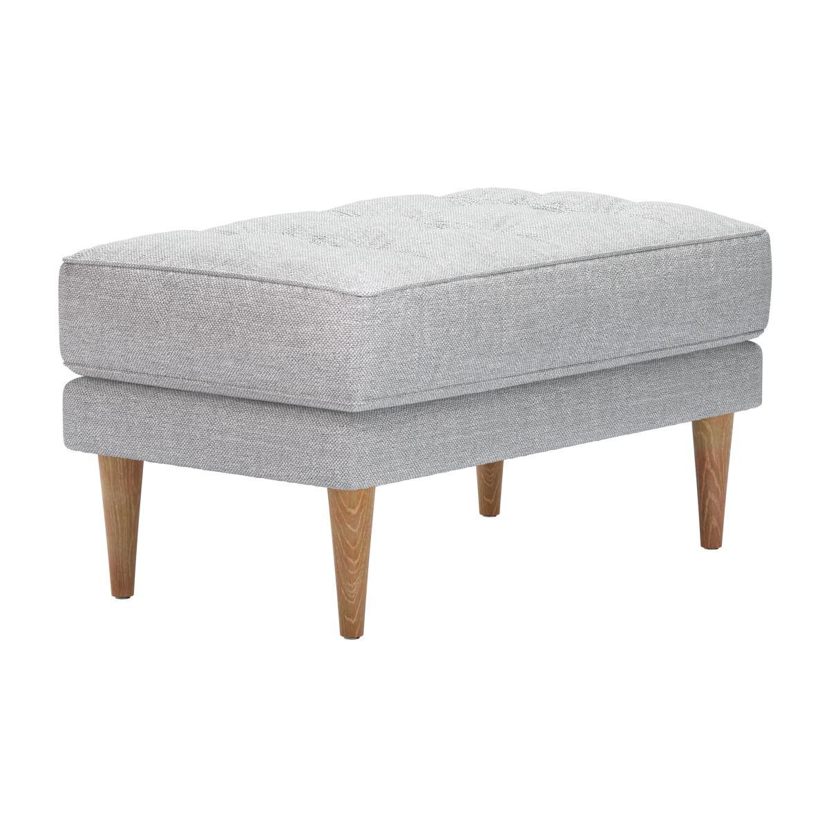 Mabel Medium Rectangular Footstool in Frost Highland Tweed - sofa.com – image 1