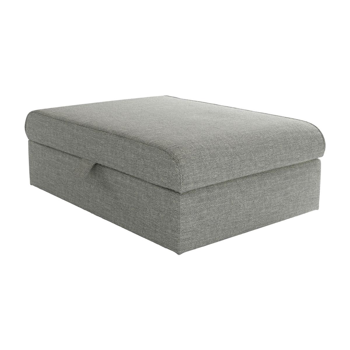 Ottoman Medium Rectangular Storage Footstool in Grey Marl Highland Tweed - sofa.com