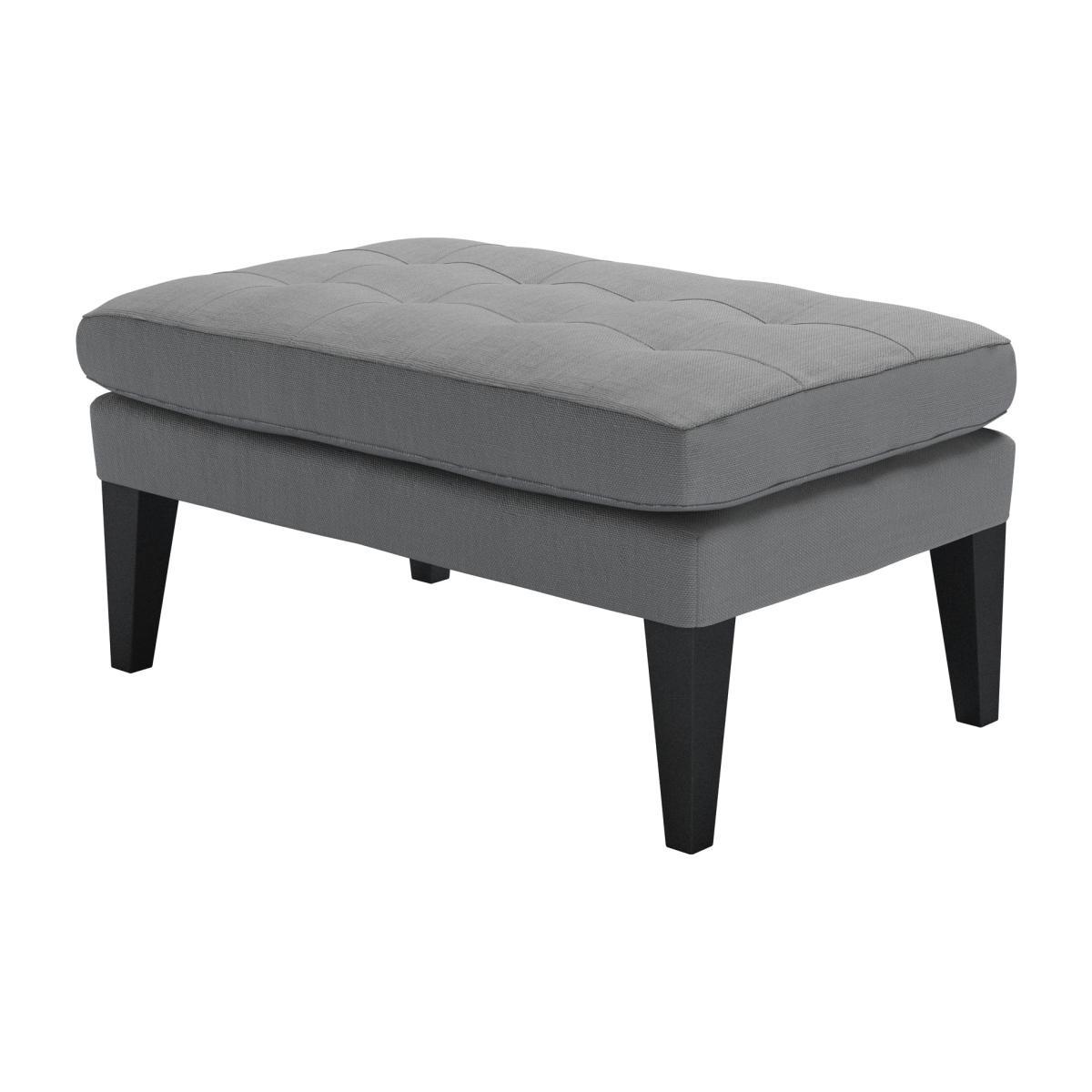 Club Small Rectangular Footstool in Shadow Brushed Linen Cotton - sofa.com – image 1