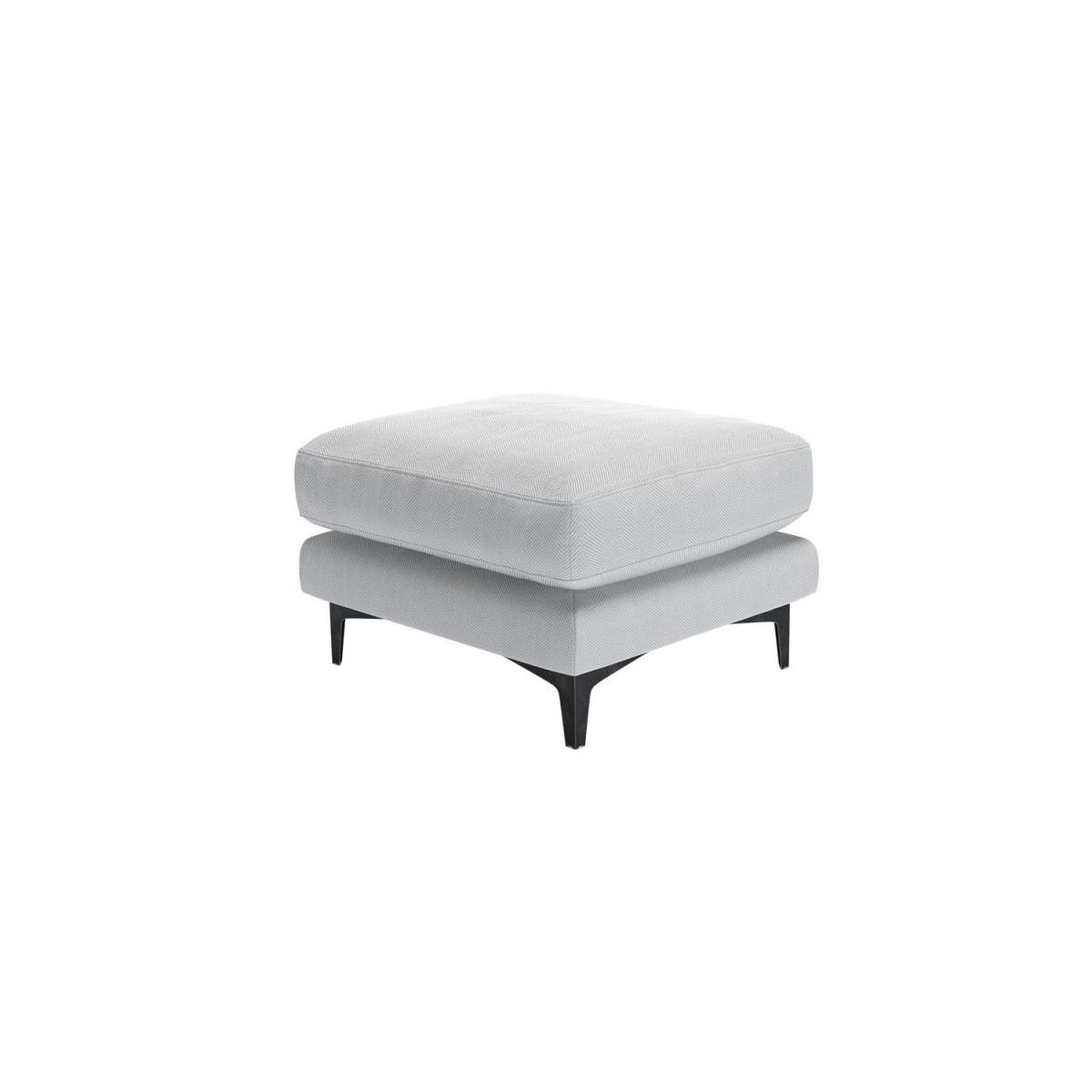 Boston Large Rectangular Footstool in Portland Blue Brushstroke - sofa.com – image 2