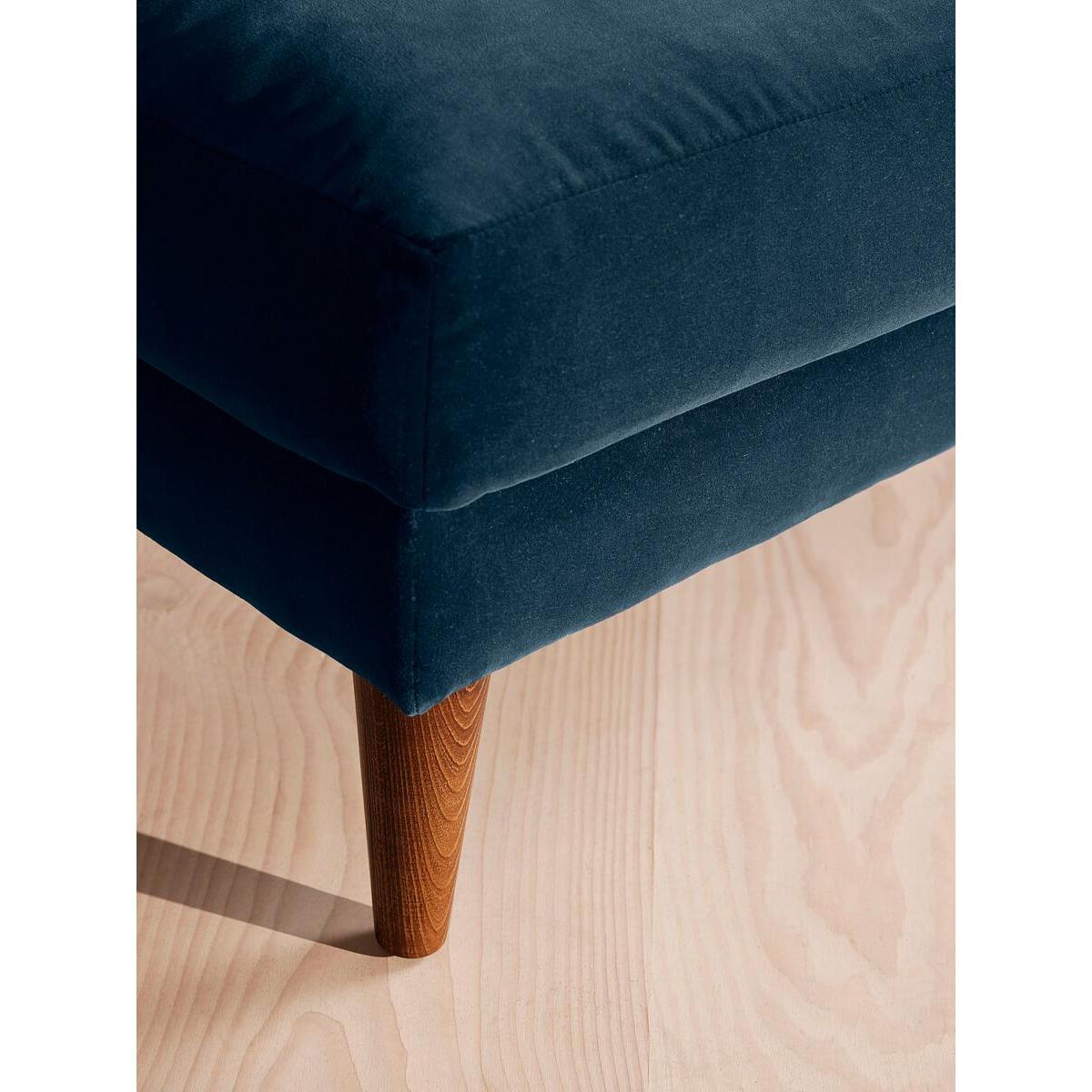 Reya Ottoman, Velvet, Royal Blue – image 3