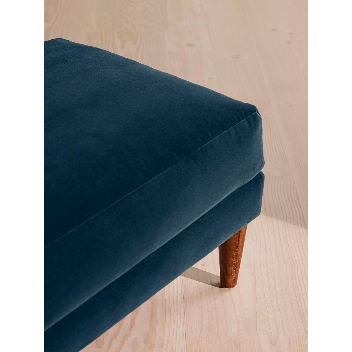 Reya Ottoman, Velvet, Royal Blue – image 4