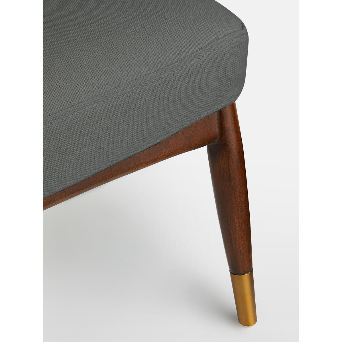 Theodore Footstool Khaki Washed Linen UK – image 5