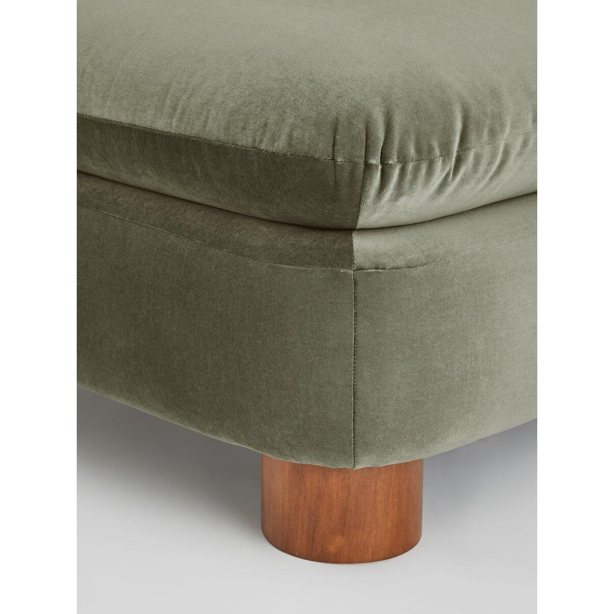 Vivienne Ottoman, Cotton Velvet Fern, UK – image 4