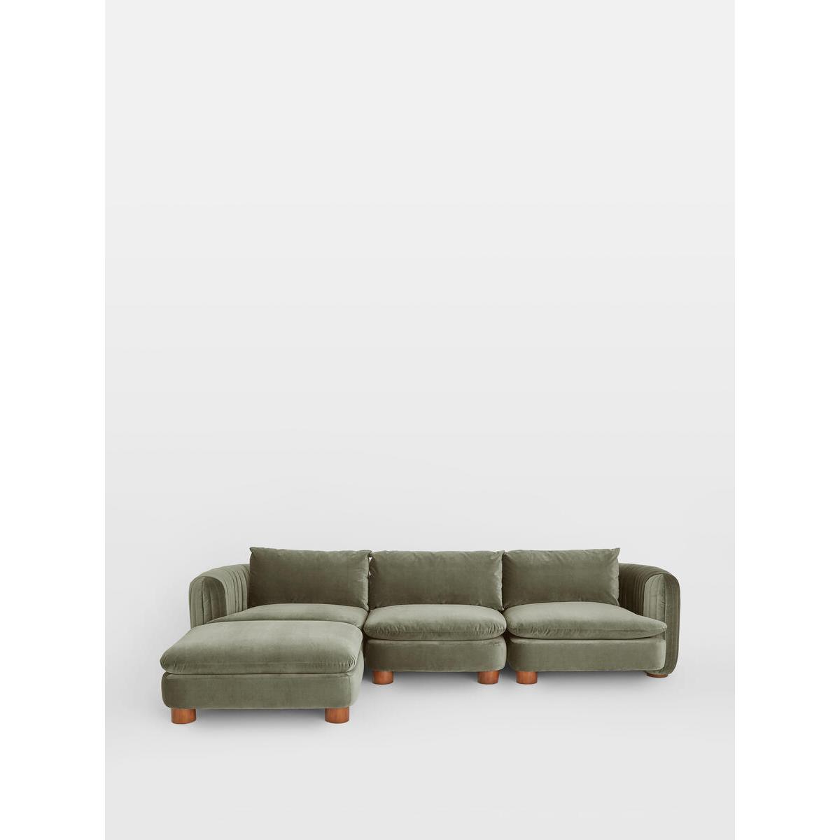 Vivienne Ottoman, Cotton Velvet Fern, UK – image 6