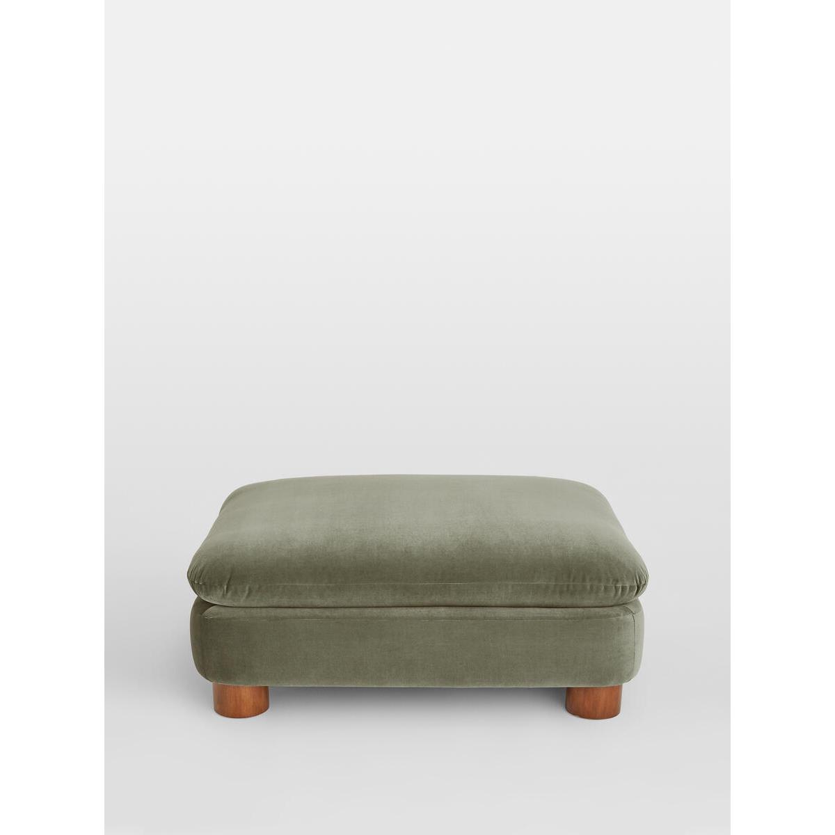 Vivienne Ottoman, Cotton Velvet Fern, UK – image 1