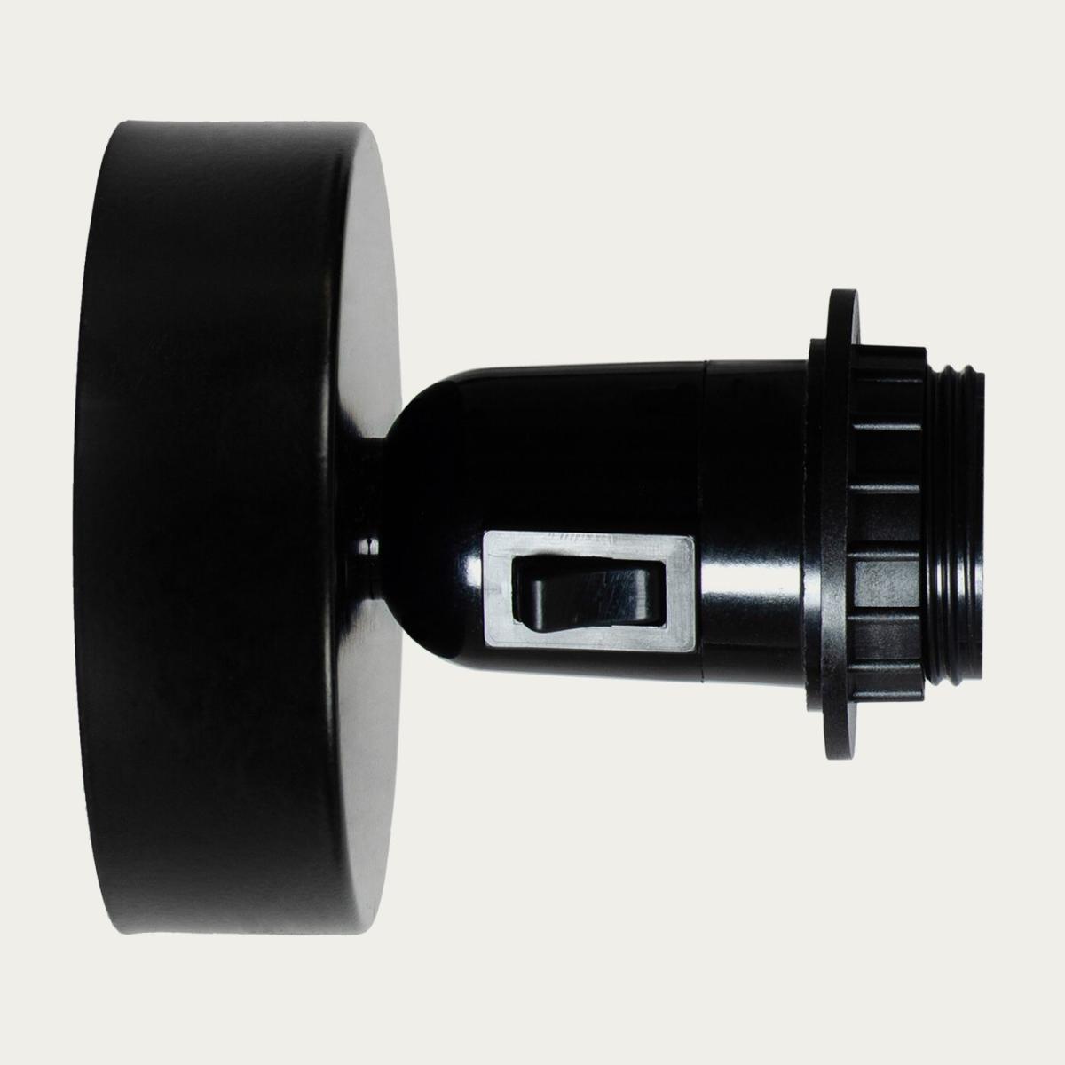 Black Teku Wall Light with Switch – image 2
