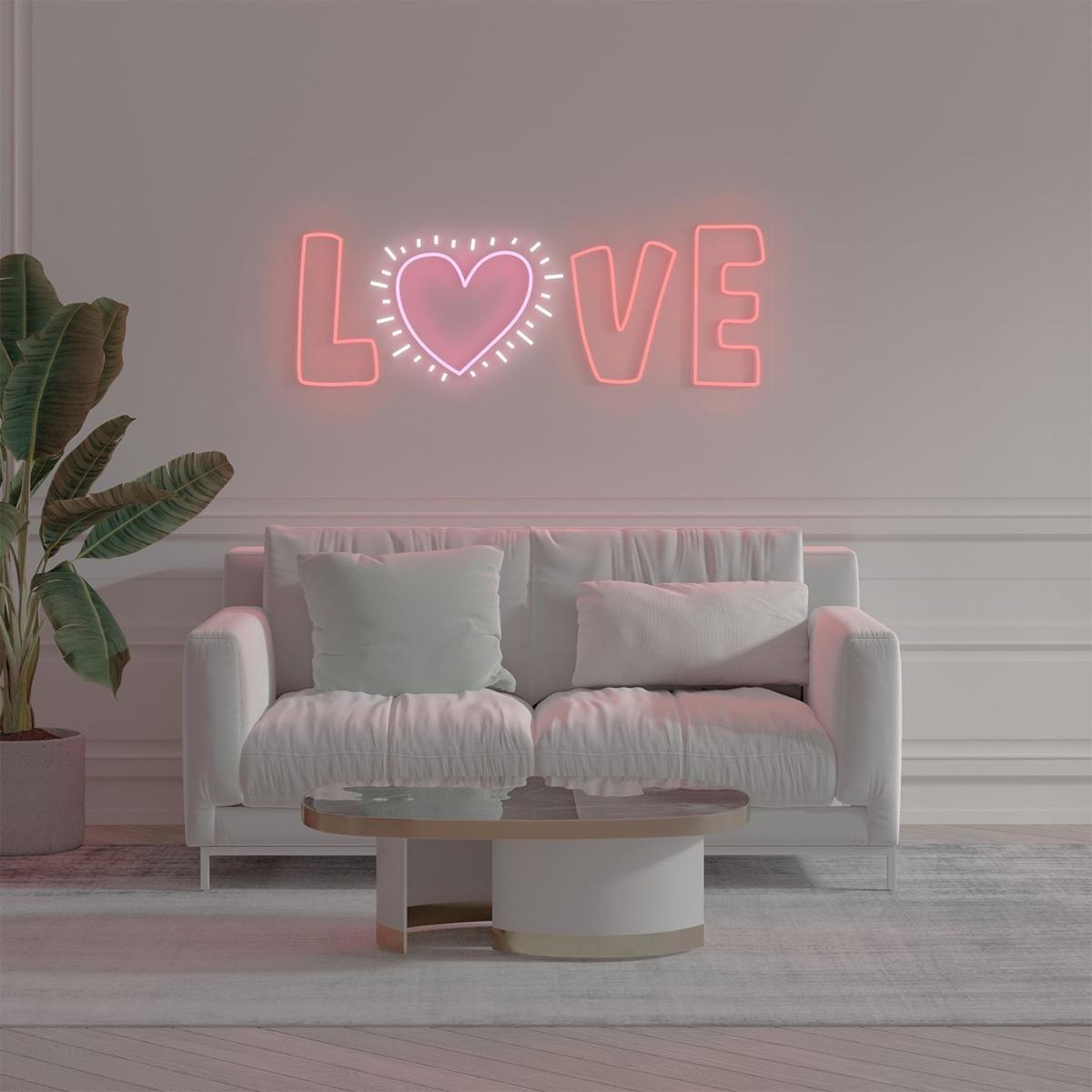 Radiant Love By Keith Haring - LED Neon Sign – image 4