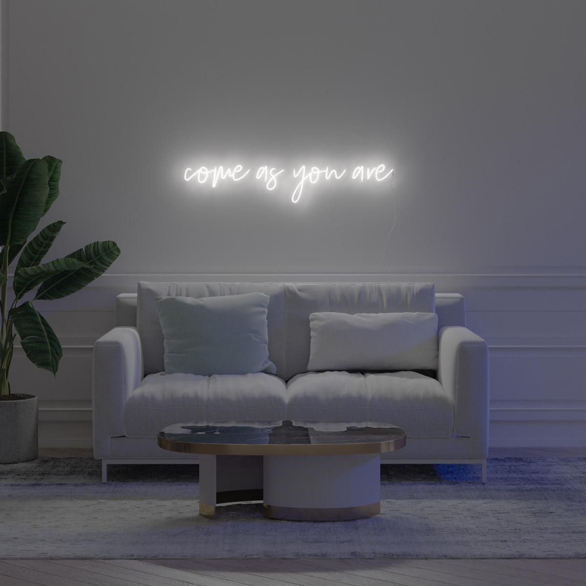 White Come As You Are - LED Neon Sign – image 2
