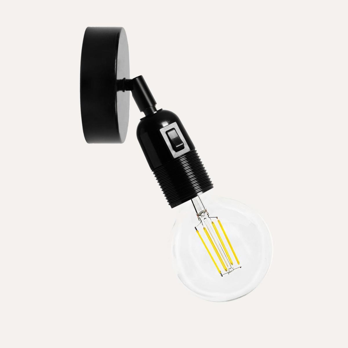 Black Taro Flexible Wall Light with Switch – image 3