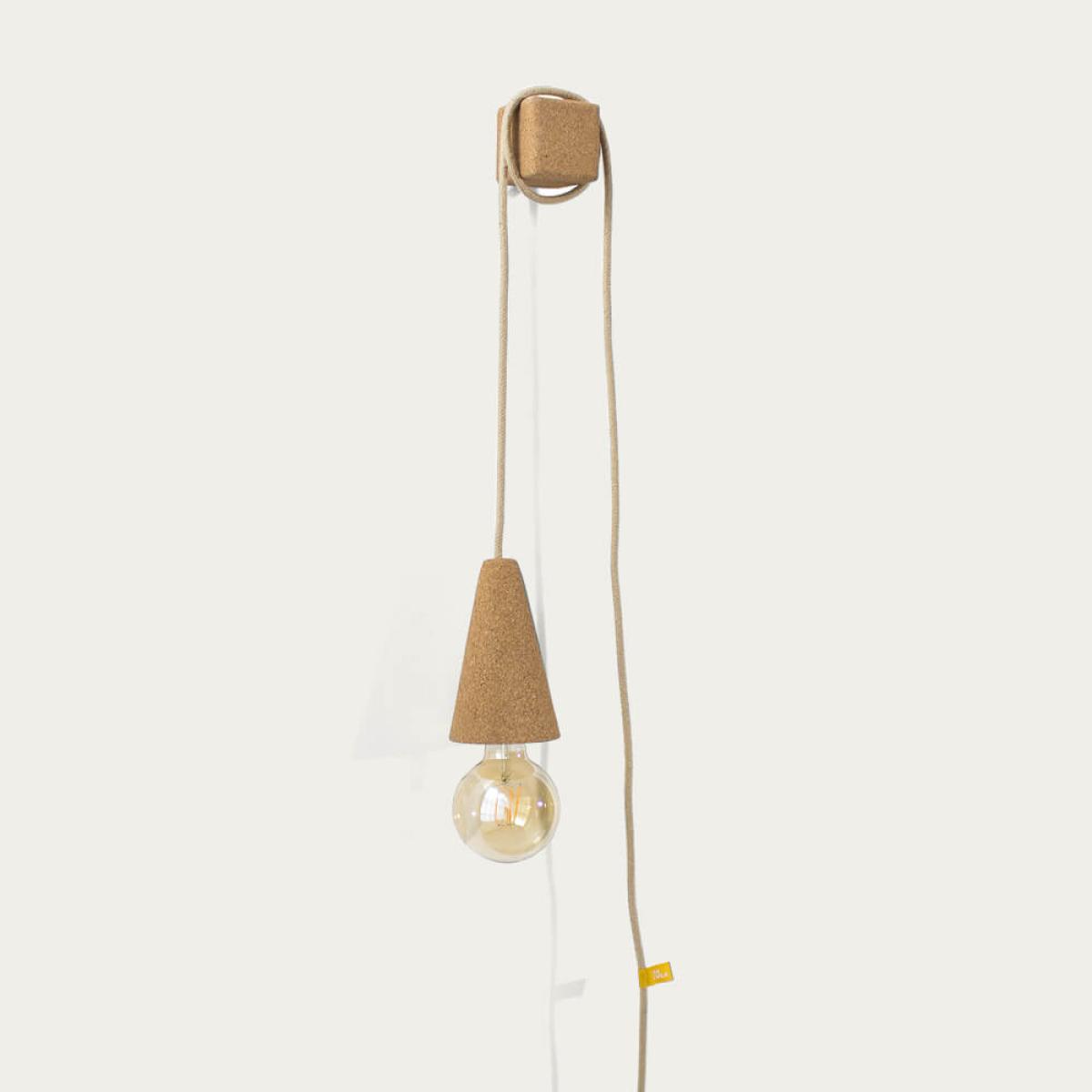 Sand Beige Sino Pose Desk/Wall Lamp with Bulb – image 3