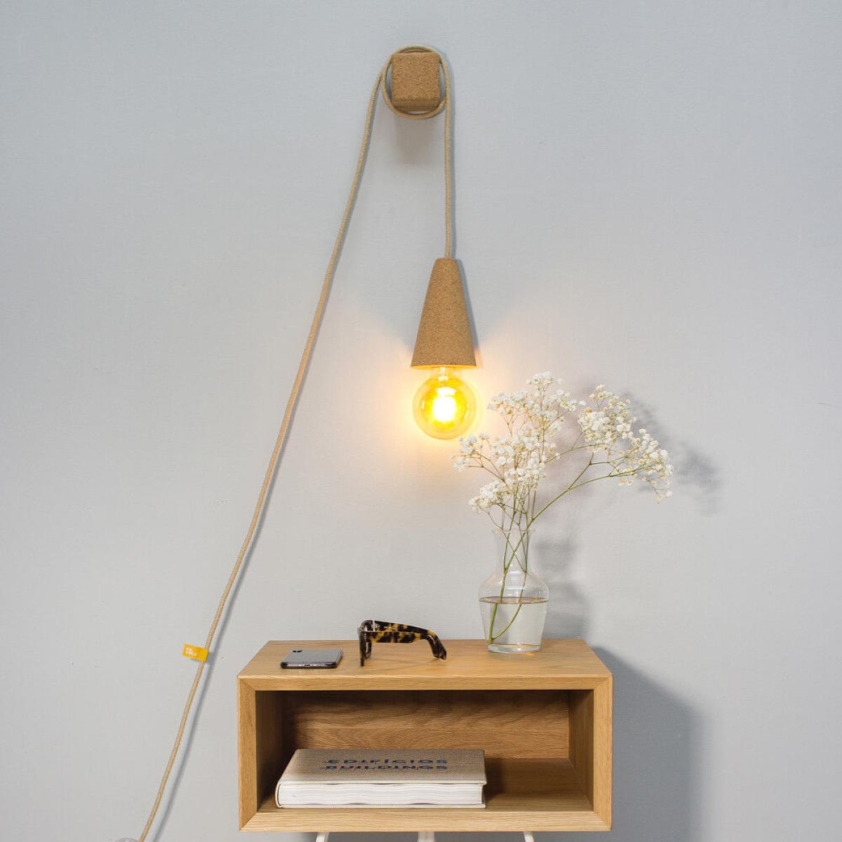 Sand Beige Sino Pose Desk/Wall Lamp with Bulb – image 4