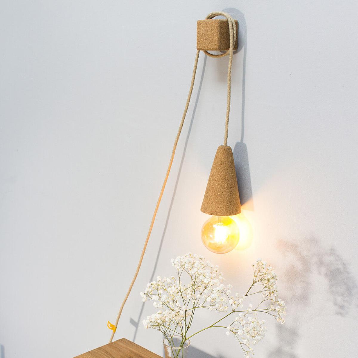 Sand Beige Sino Pose Desk/Wall Lamp with Bulb – image 6