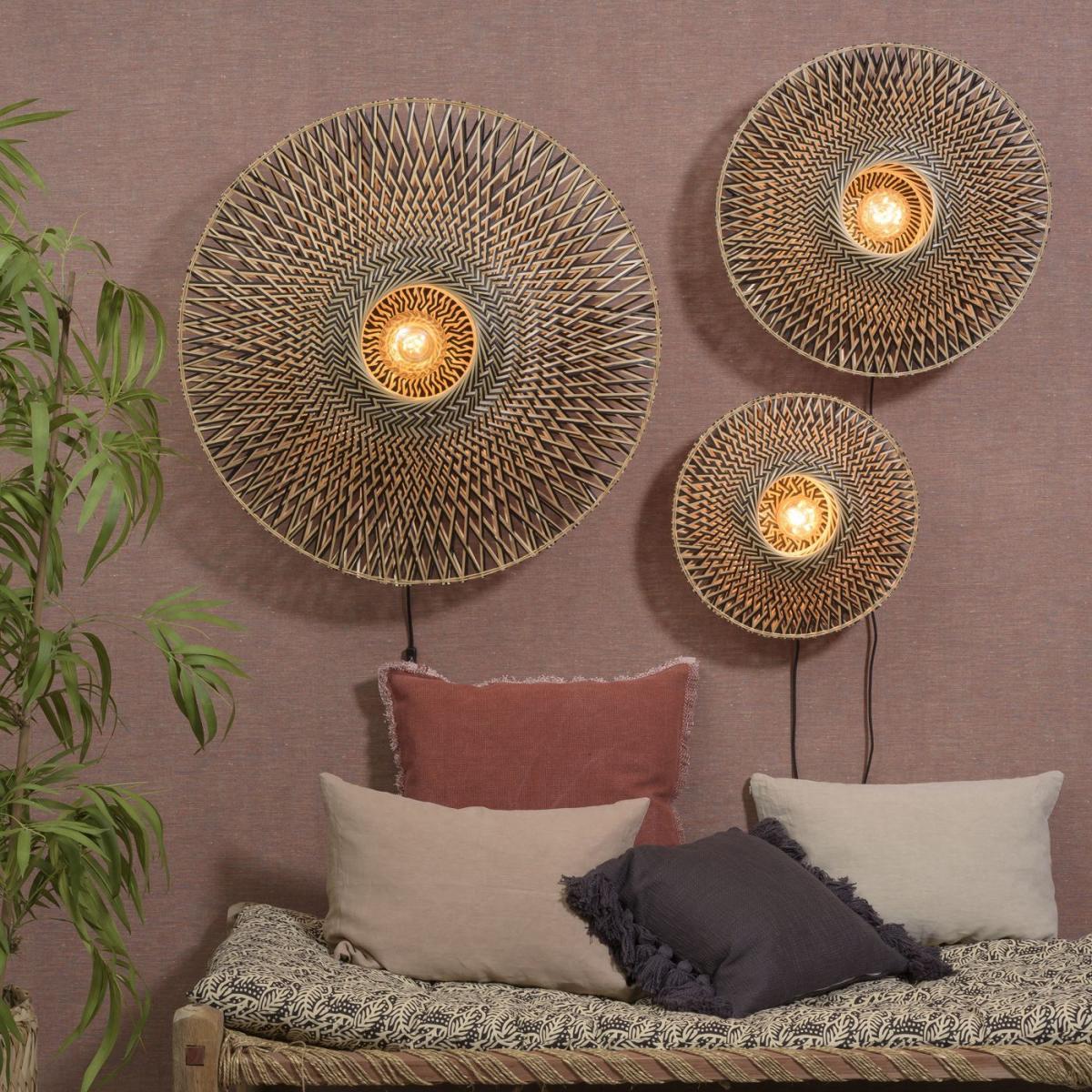 Black/Natural Bali Wall Lamp L – image 4