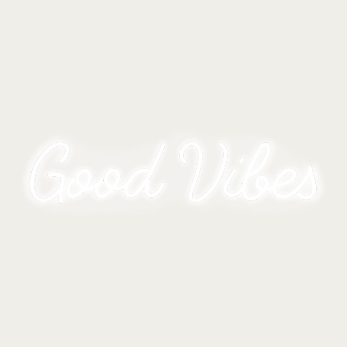 White Good Vibes - LED Neon Sign – image 1