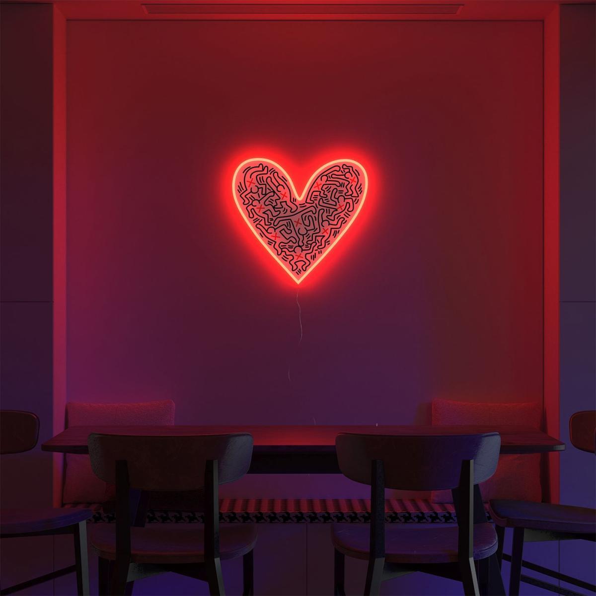Dance Love By Keith Haring - LED Neon Sign – image 2