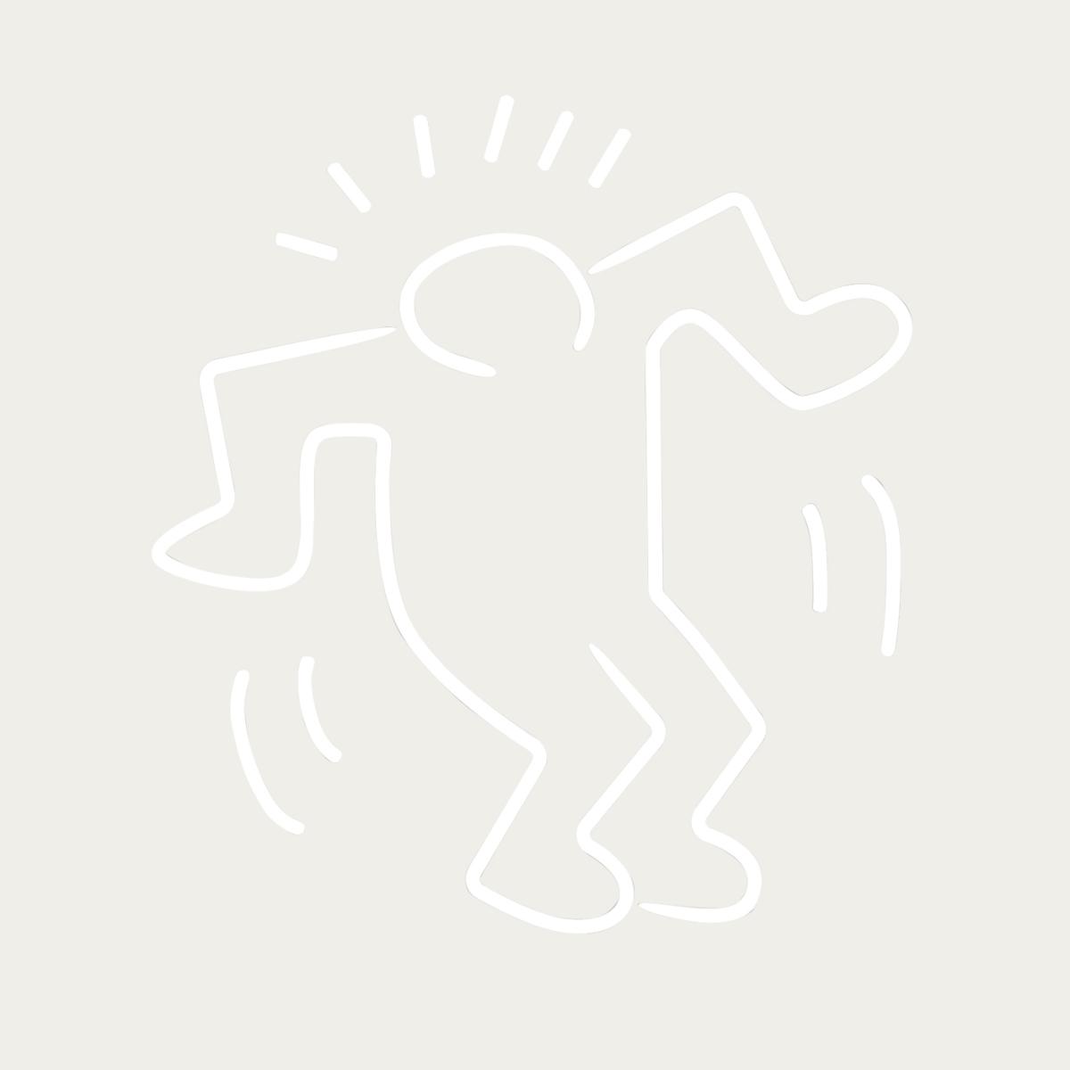Dancing Man By Keith Haring - LED Neon Sign – image 1