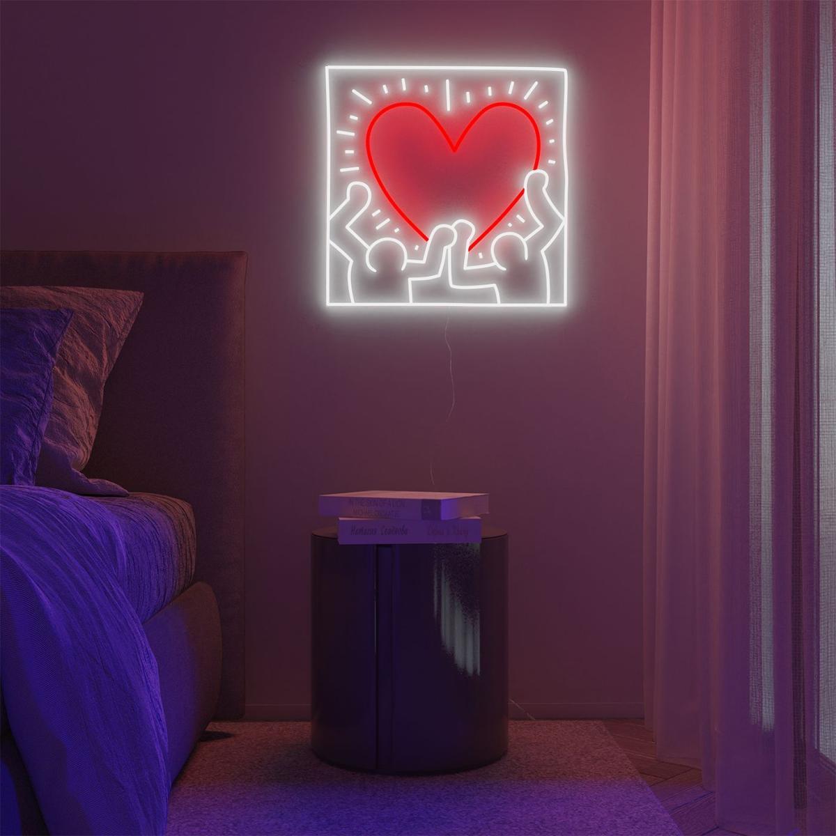 Radiant Heart By Keith Haring - LED Neon Sign – image 2