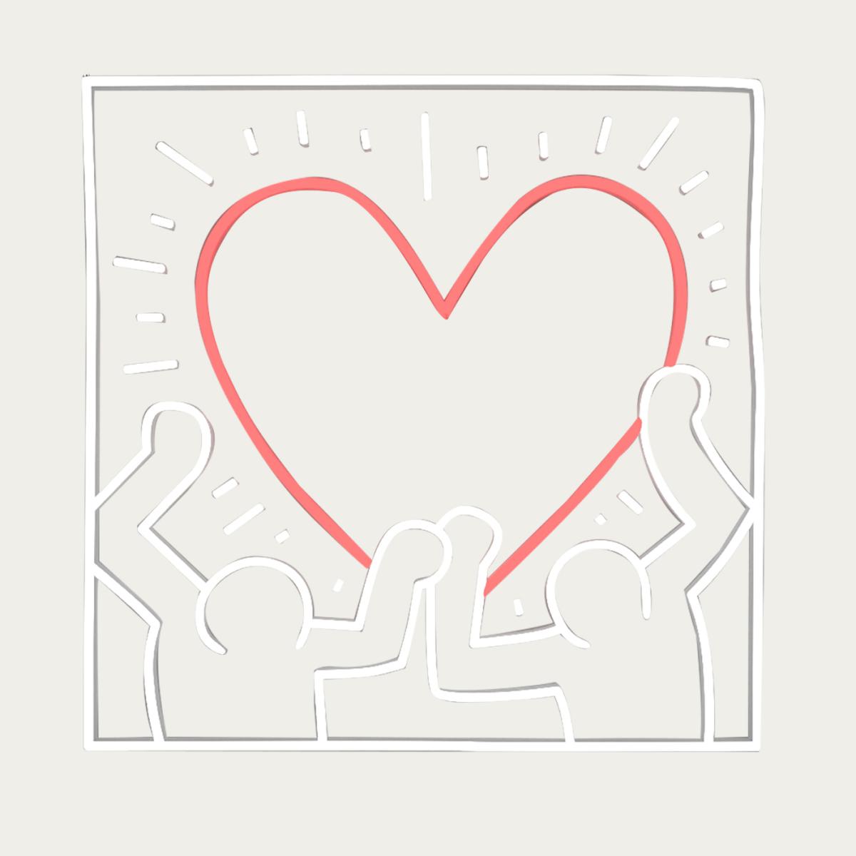 Radiant Heart By Keith Haring - LED Neon Sign – image 1