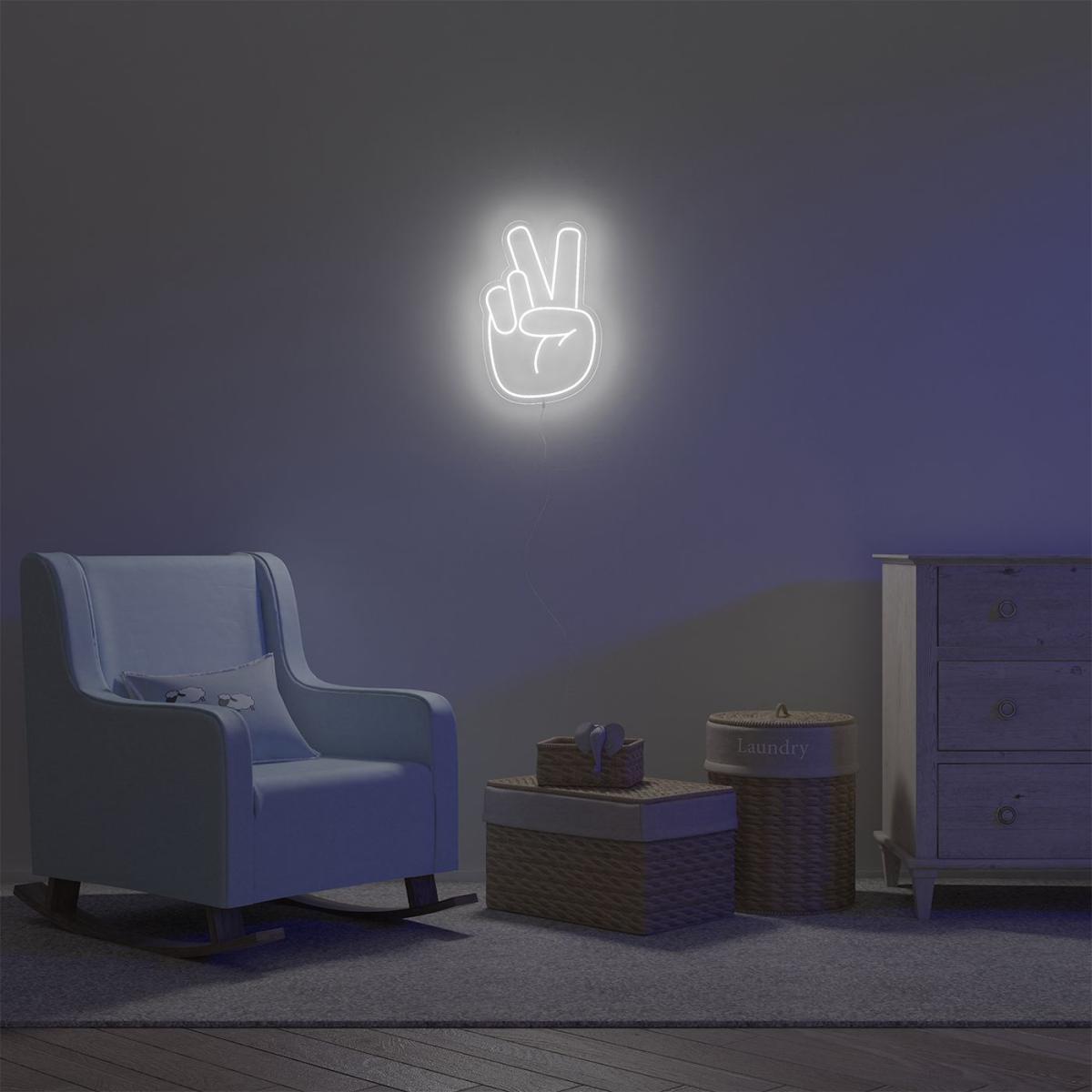 Peace Hand - LED Neon Sign – image 2