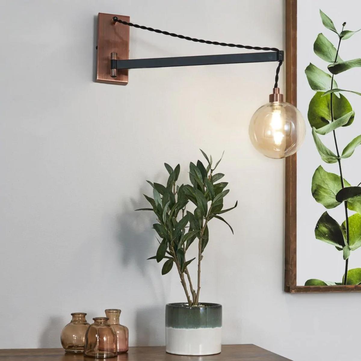 Juniper Wall Light, Copper and Black – image 2