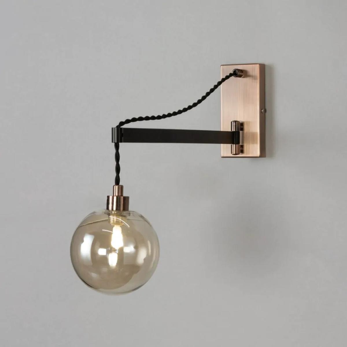 Juniper Wall Light, Copper and Black – image 3