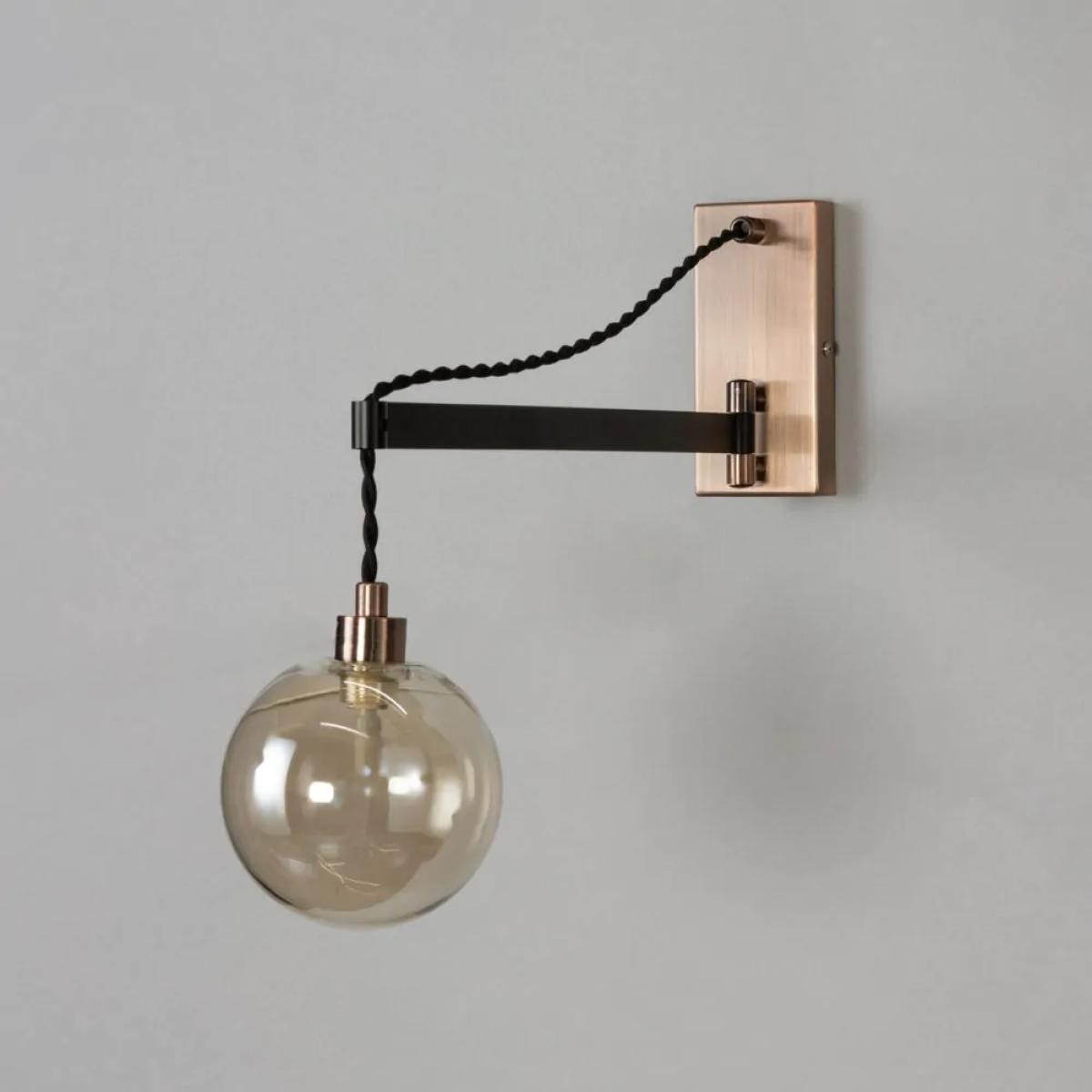 Juniper Wall Light, Copper and Black – image 4