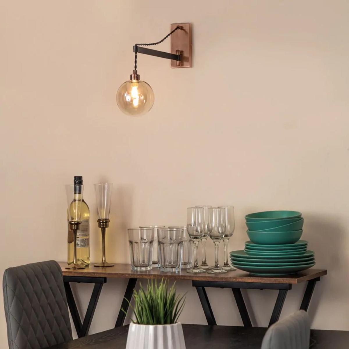 Juniper Wall Light, Copper and Black – image 6