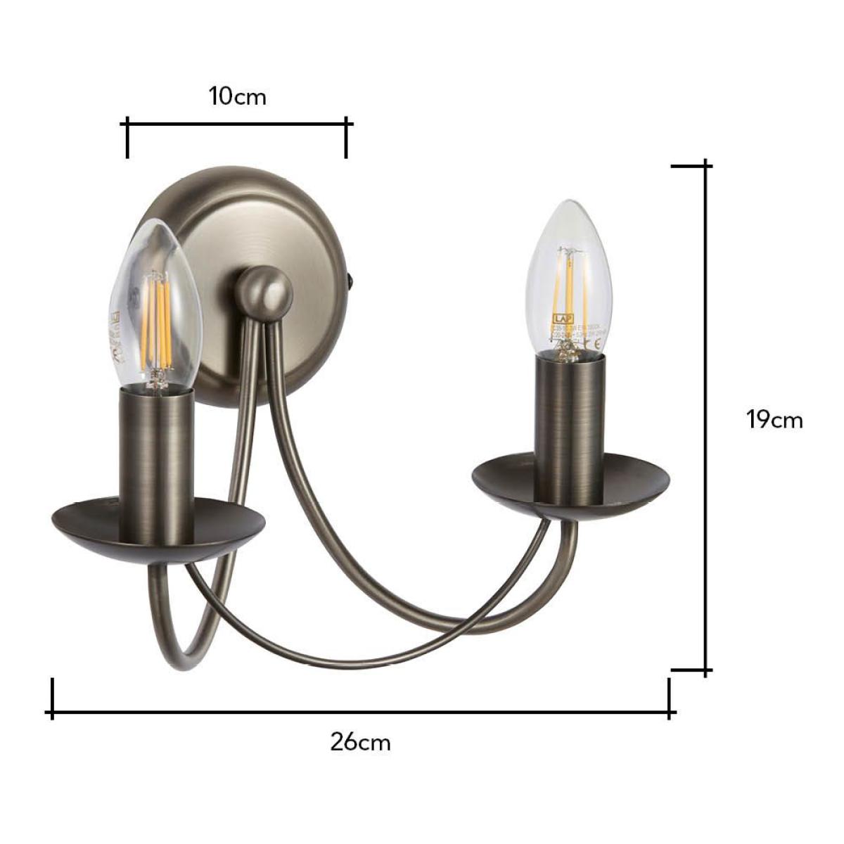 Marilyn Wall Light, Pewter – image 7