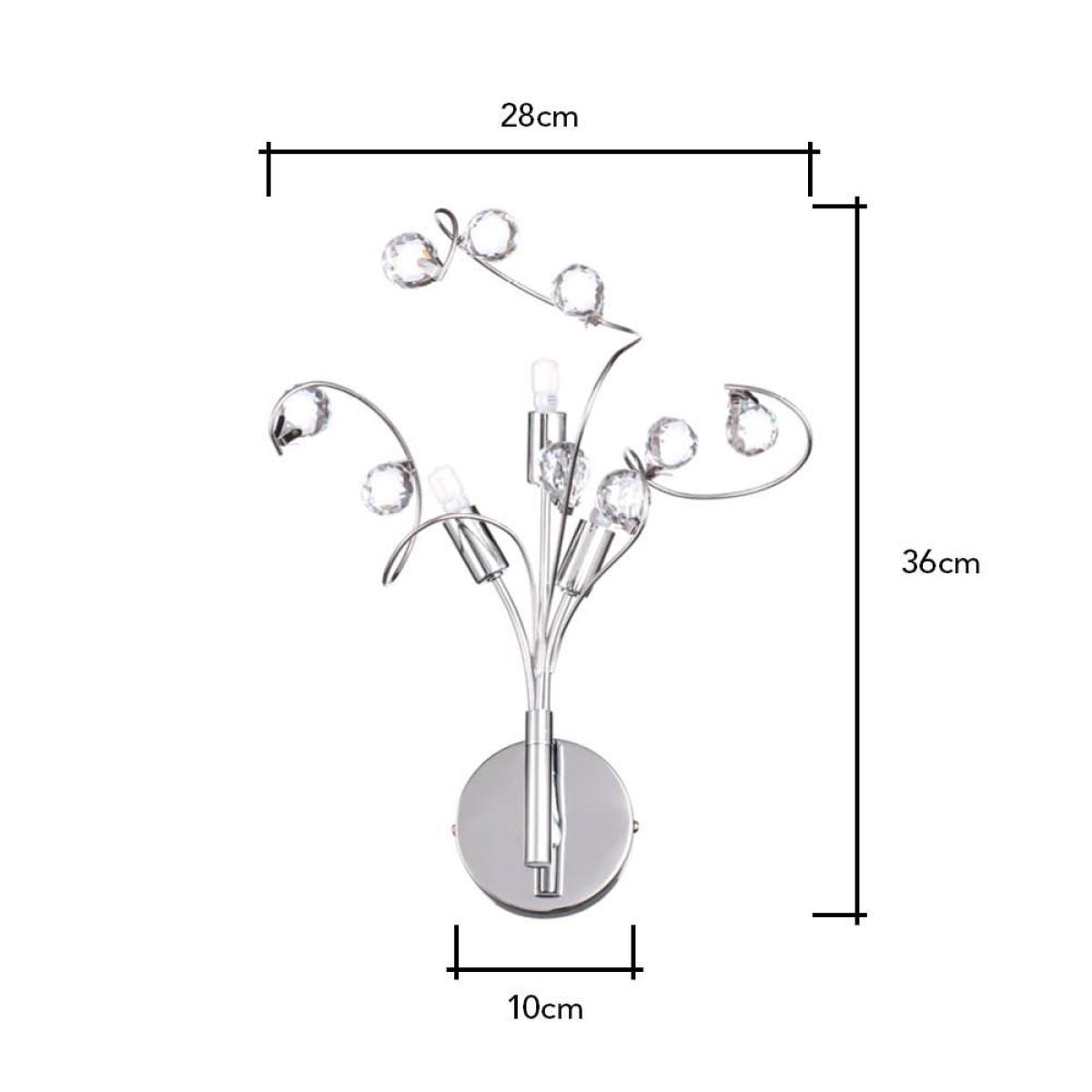 Lila Wall Light, Chrome – image 6
