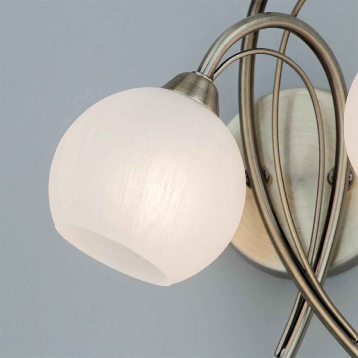 Soni Wall Light, Antique Brass and Alabaster – image 5