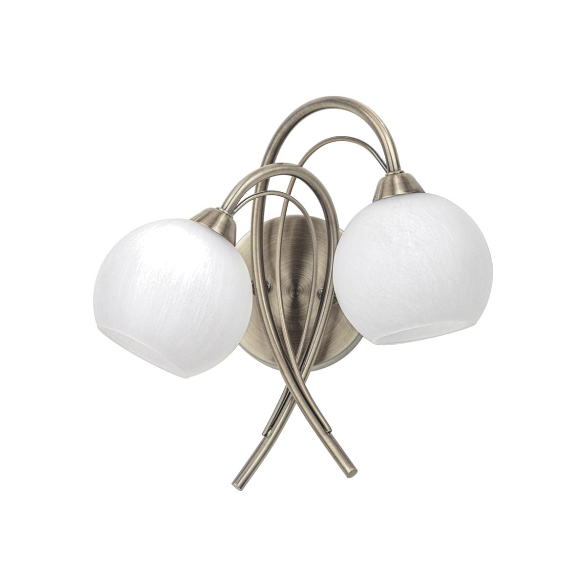 Soni Wall Light, Antique Brass and Alabaster – image 1