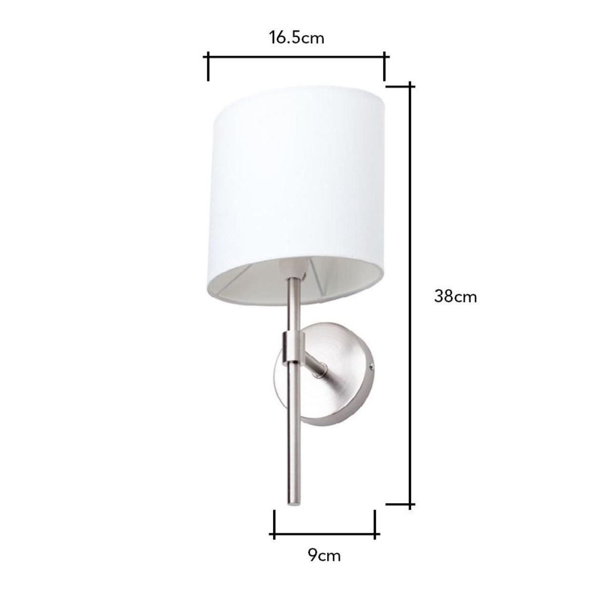 Oz Wall Light, Satin Chrome – image 5