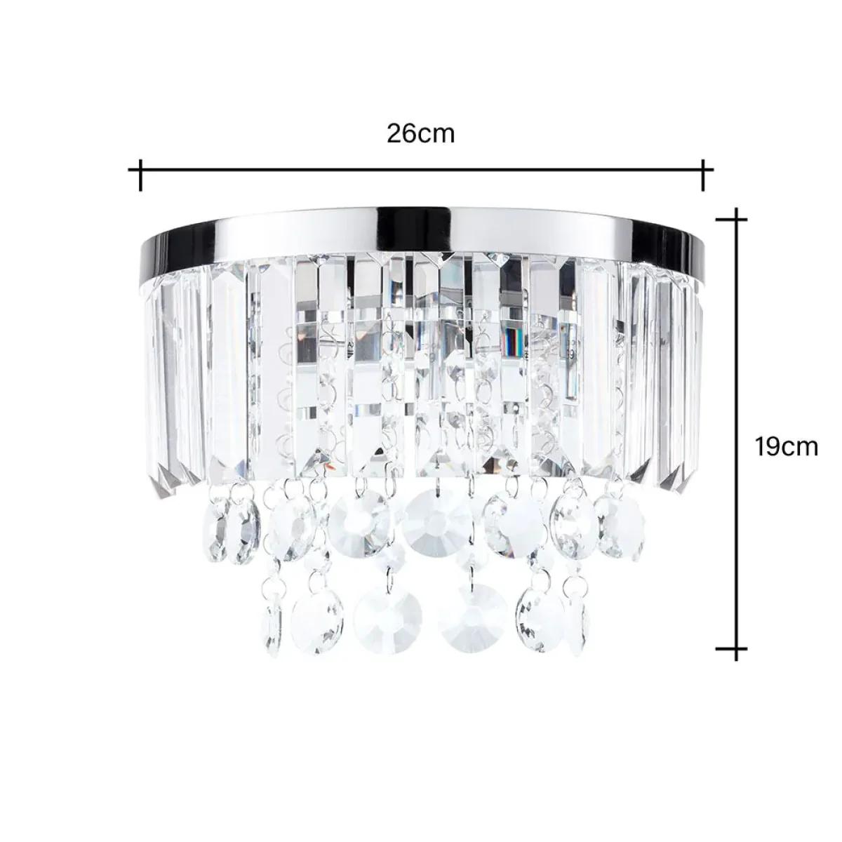 Paladina Wall Light, Chrome – image 7