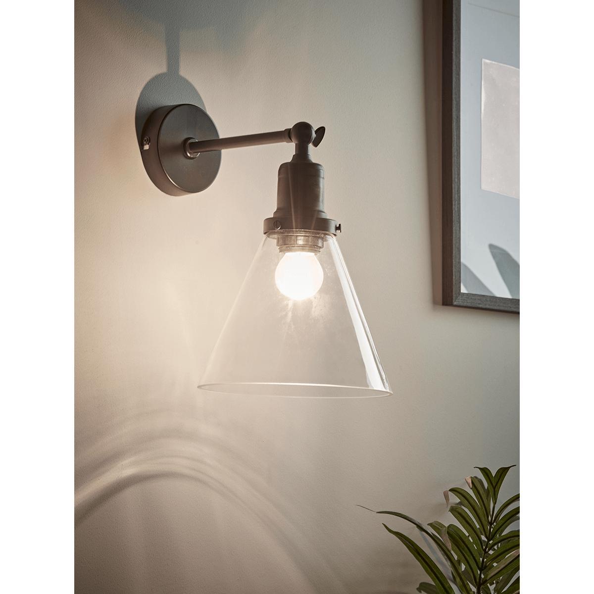 Burnished Bronze Cone Wall Light – image 2
