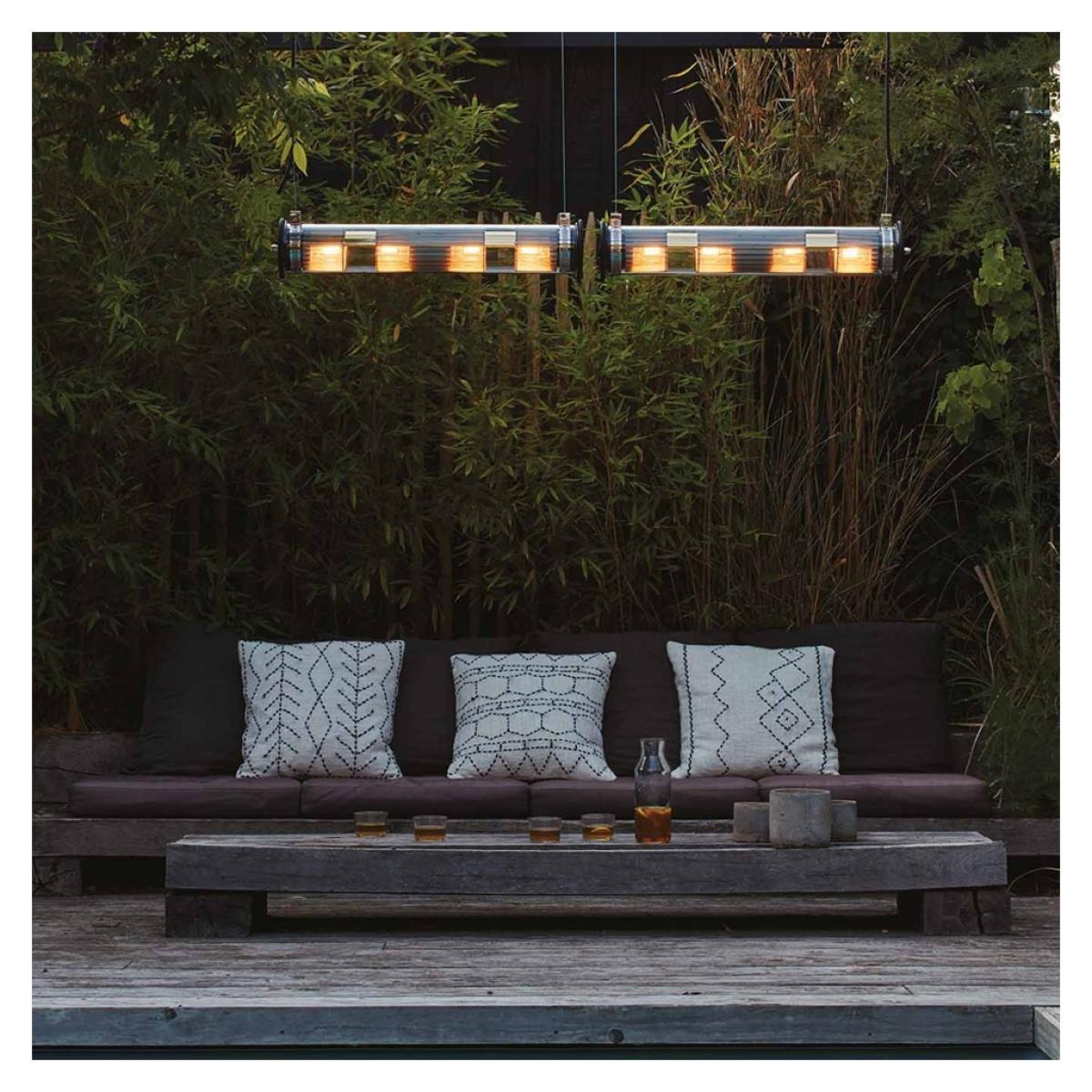 In The Tube 100-500 Outdoor Wall Light Gold Reflector Gold Mesh IP64 – image 7