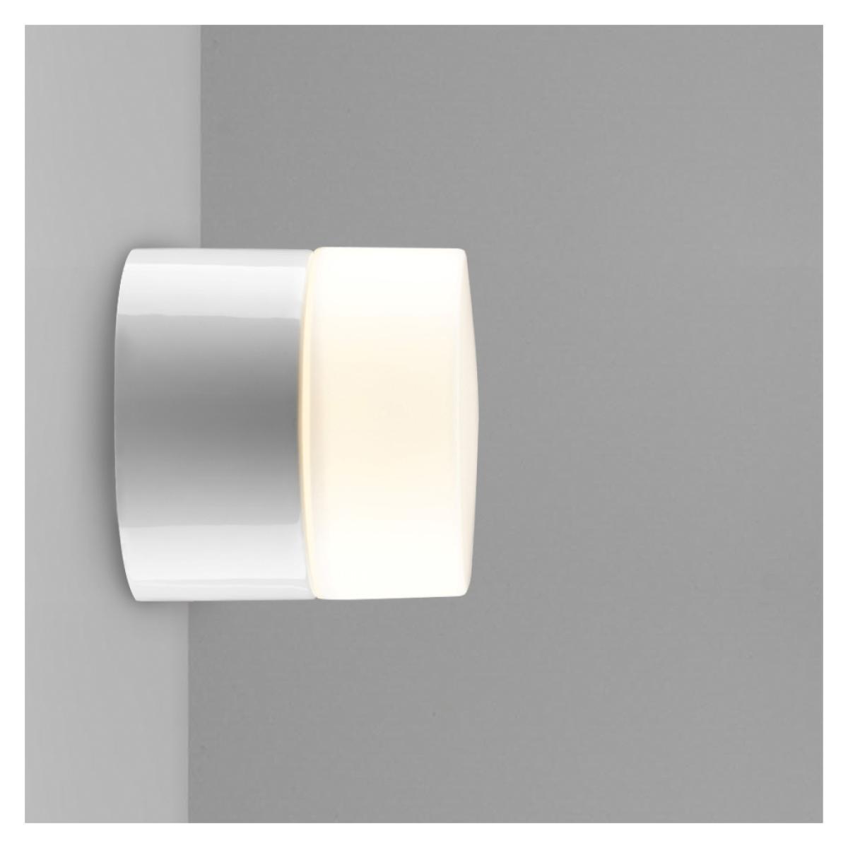 Opus 100 Wall Light White & Opal Glass IP44