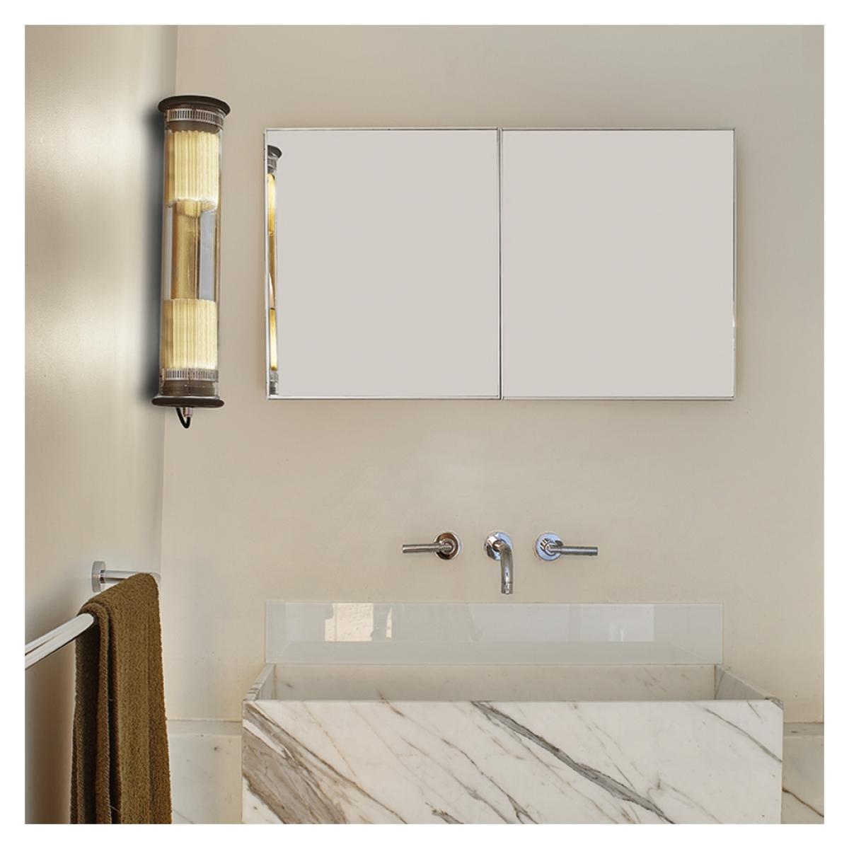 In The Tube 100-350 Wall Light Silver Reflector Silver Mesh IP64 – image 5